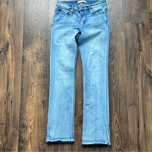Womens KanCan Light Wash Flare Jeans, Size 9